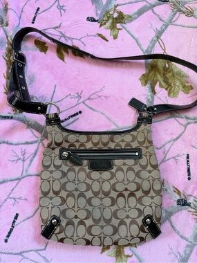 Coach Brown Signature Crossbody Bag